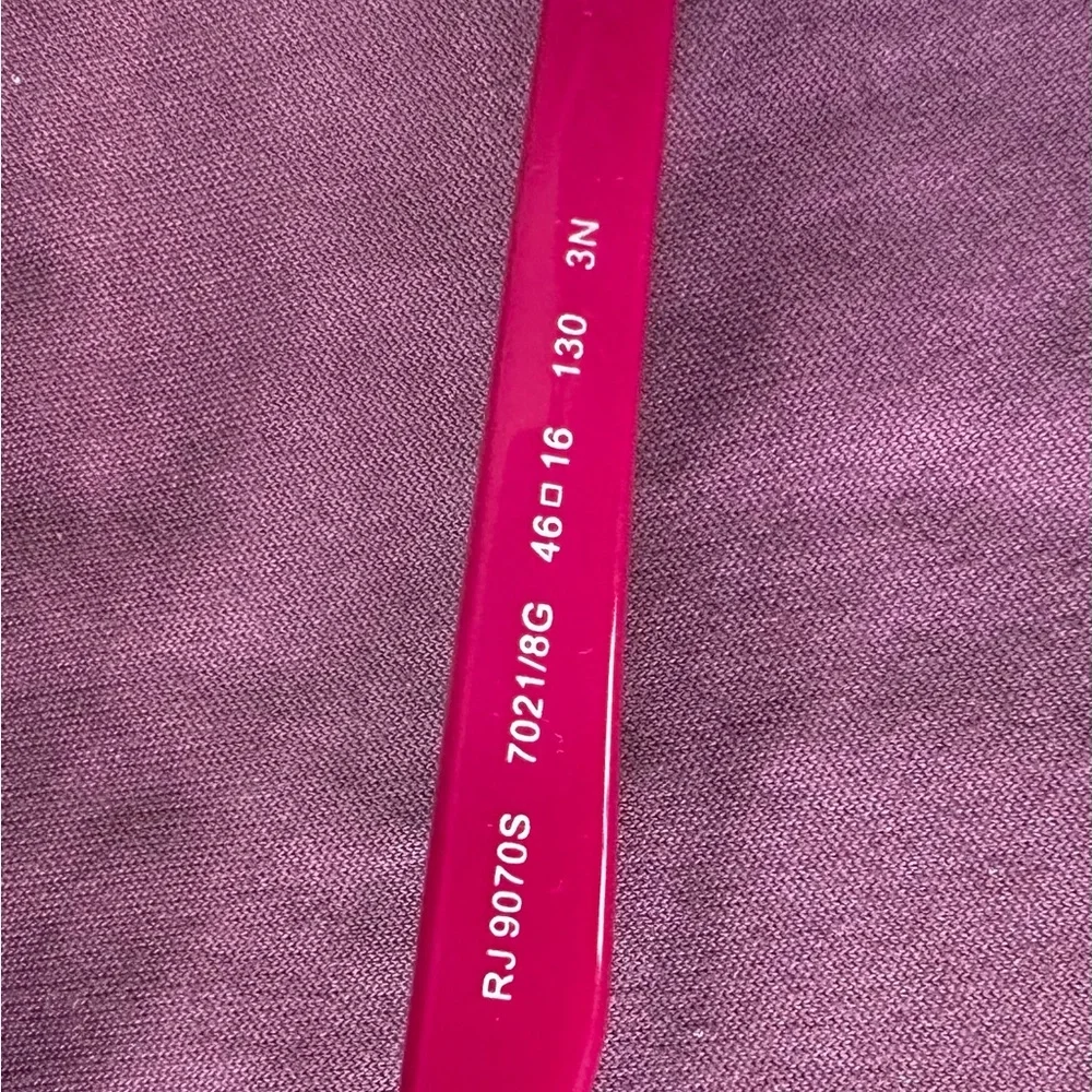 Ray-Ban Black Kids Sunglasses with Purple Tint Lenses